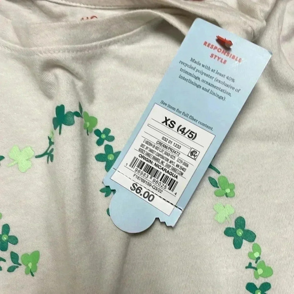 Cat & Jack Girls St Patrick’s Day outfit size XS - Picture 5 of 5